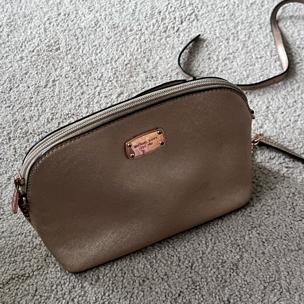 Rose Gold Michael Kors Crossbody Bag